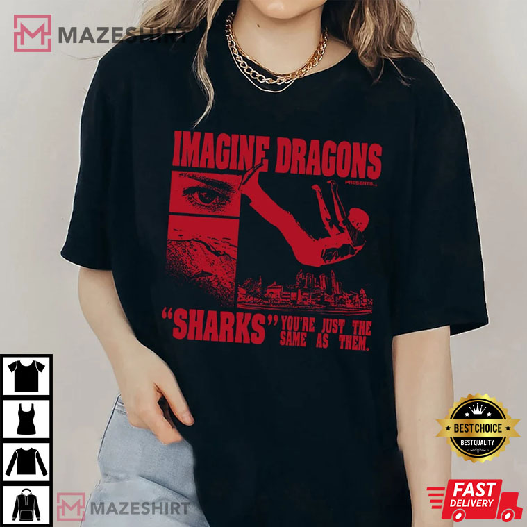 Imagine Dragons Sharks Gift For Fan T-Shirt