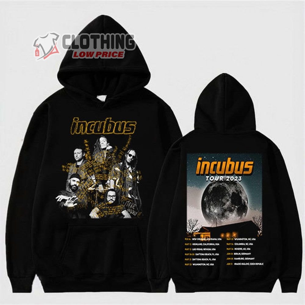 Incubus Rock Band Tour 2023 Merch, Incubus Band Rock Music 2023 Tour Shirt Incubus Rock Band Tour 2023 Setlist T-Shirt