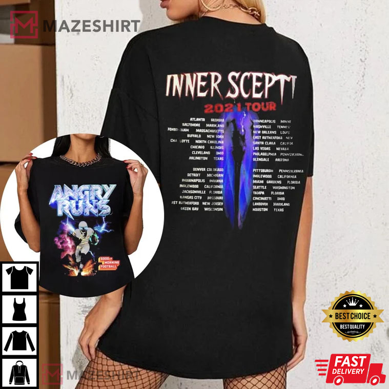 Inner Scepter World Tour Angry Runs Football Best T-Shirt