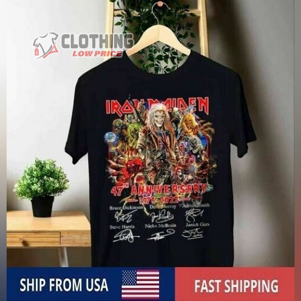 Iron Maiden 2022 47Th Anniversary Shirt, Iron Maiden Tour Detroit Toronto Washington Shirt