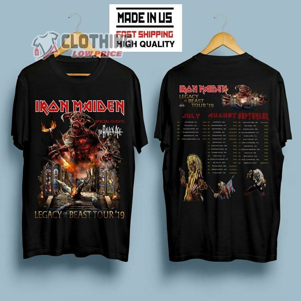 Iron maiden tour 2019 cheap t shirt