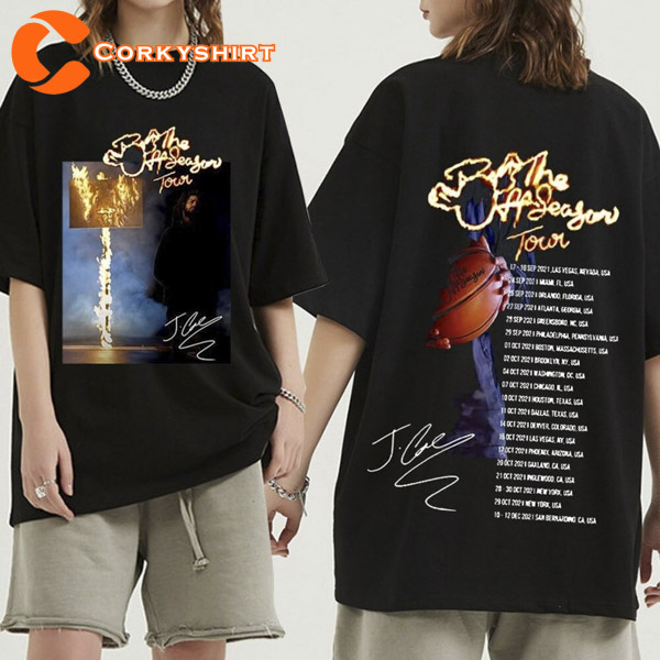 J Cole The Off Season Tour 2023 Two sides Shirt