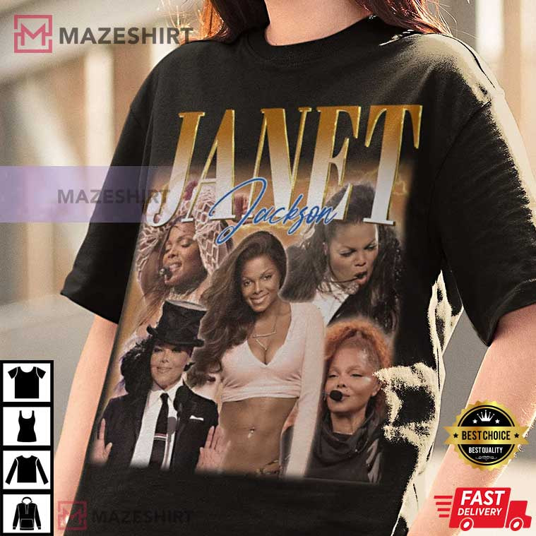 Janet Damita Jo Jackson Vintage Bootleg Retro 90s T-Shirt