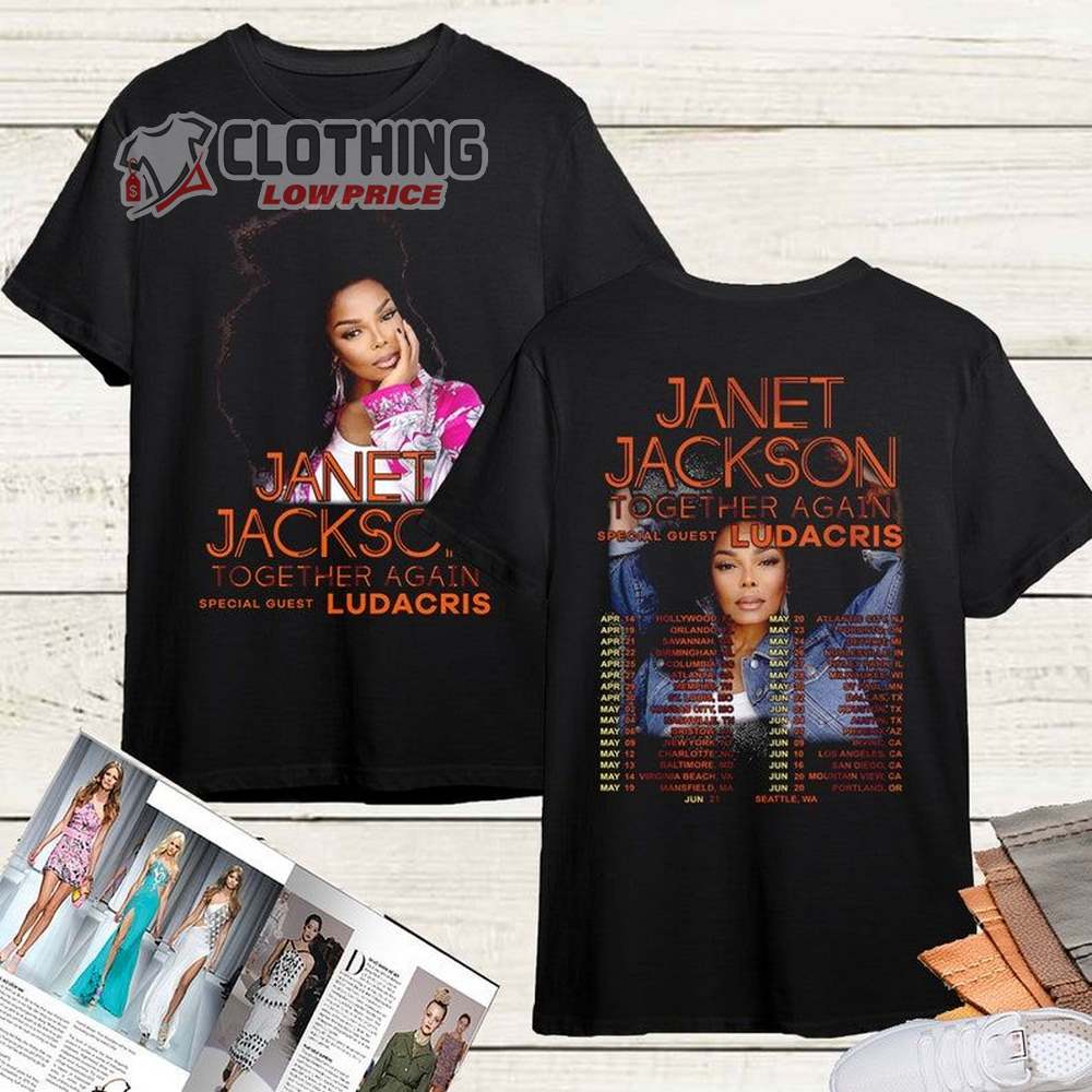 Janet Jackson Together Again Tour Dates 2023 Merch, Janet Jackson 2023 Tour Shirt, Janet Jackson Vintage Shirt, Janet Jackson Shirt