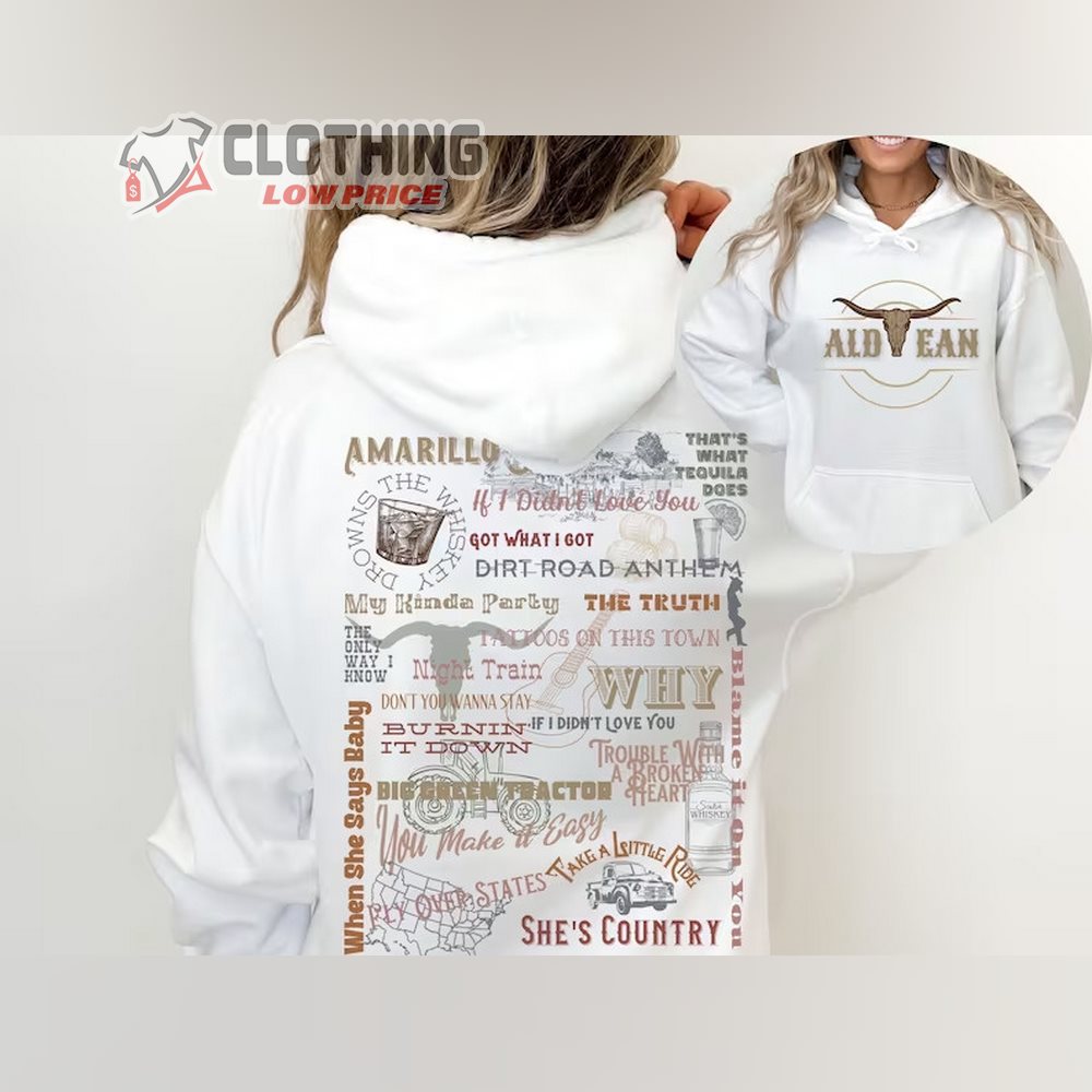 Jason Aldean Tracklist Concert Merch, Jason Aldean Tour 2023 Shirt,  Vintage Jason Aldean Song Lyrics T-Shirt