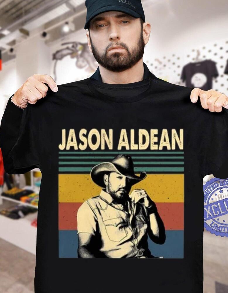 Jason Aldean Trouble With A Heartbreak American Singer Retro Vintage T-Shirt