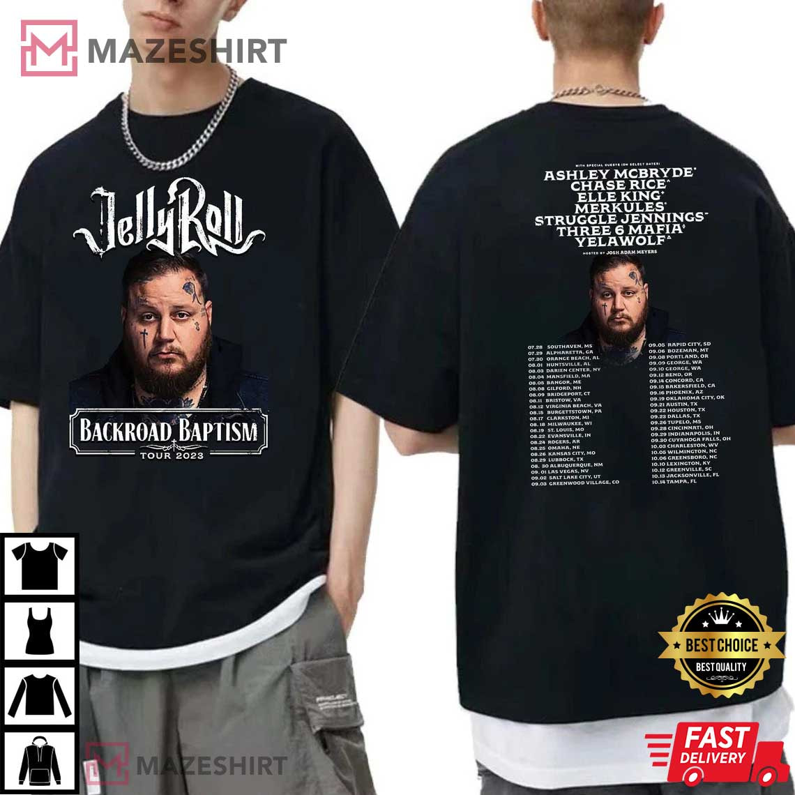 Jelly Roll 2023 Tour Merch T-Shirt