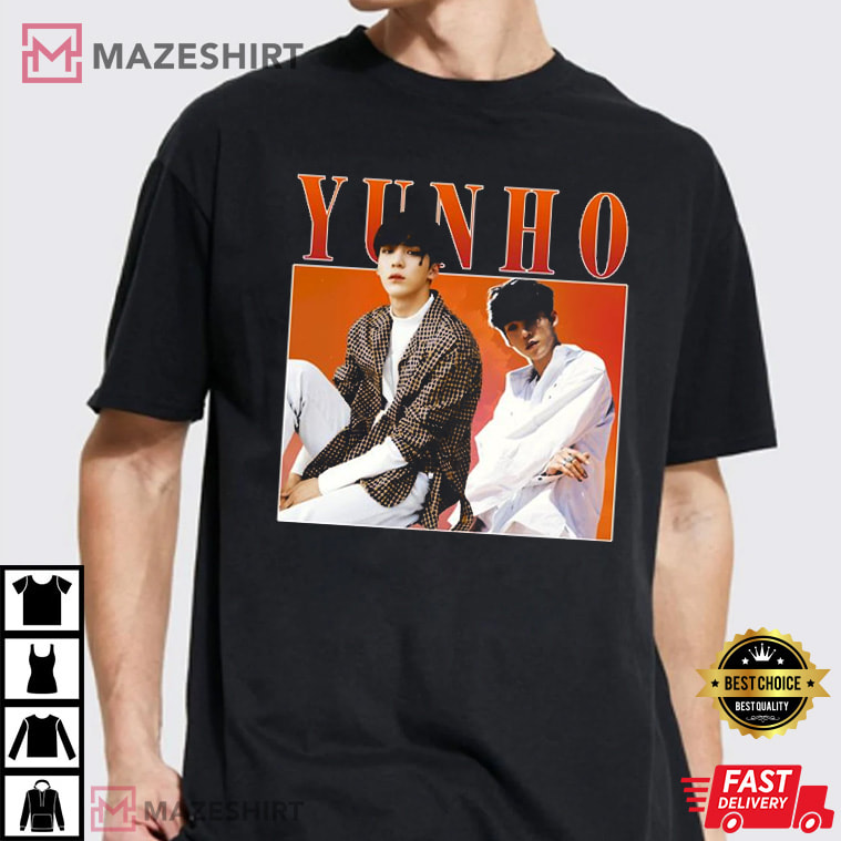 Jeong Yunho Vocalist Of Ateez Band T-Shirt