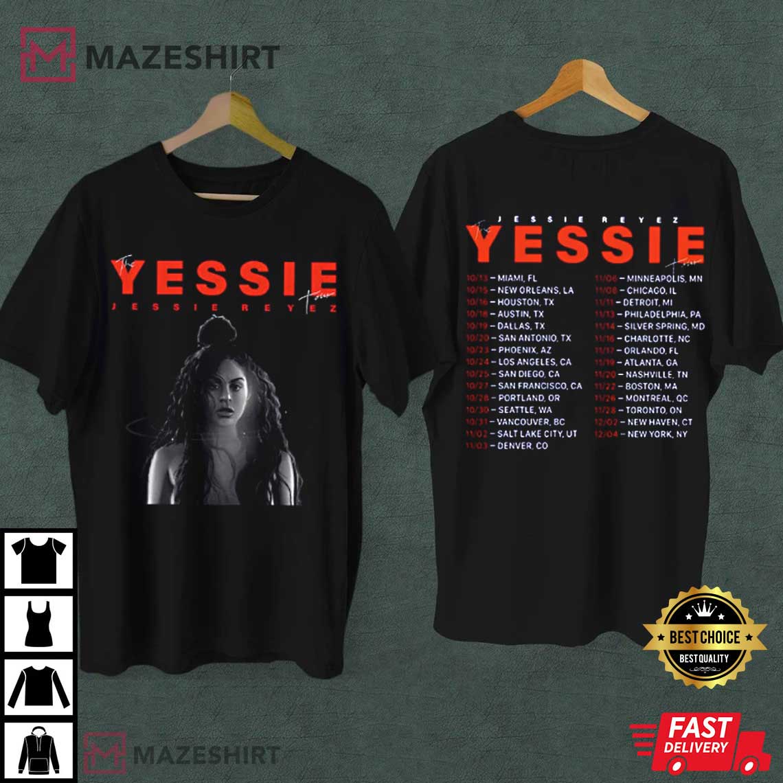 Jessie Reyez 2022 The Yessie Tour Merch Unisex Best T-Shirt