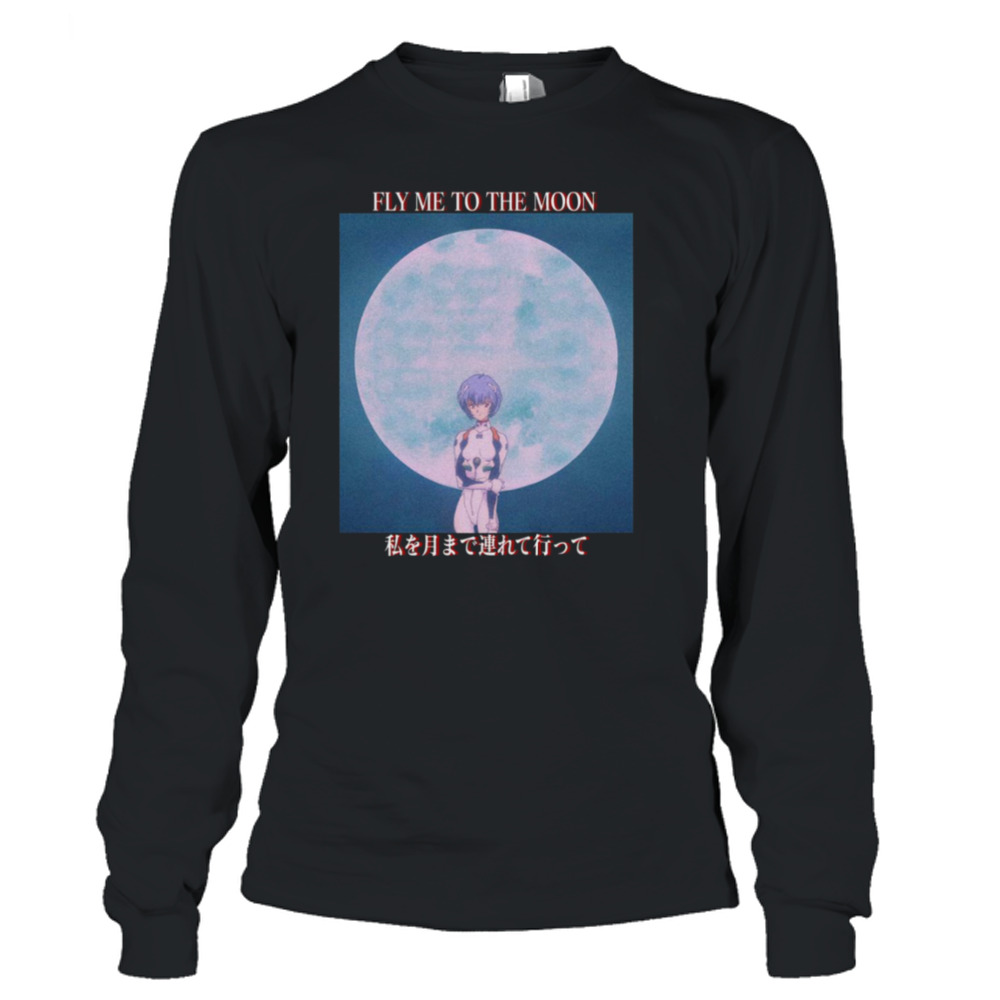 Fly Me To The Moon Take Me To The Moon Neon Genesis Evangelion shirt 3 Long Sleeve T-Shirt