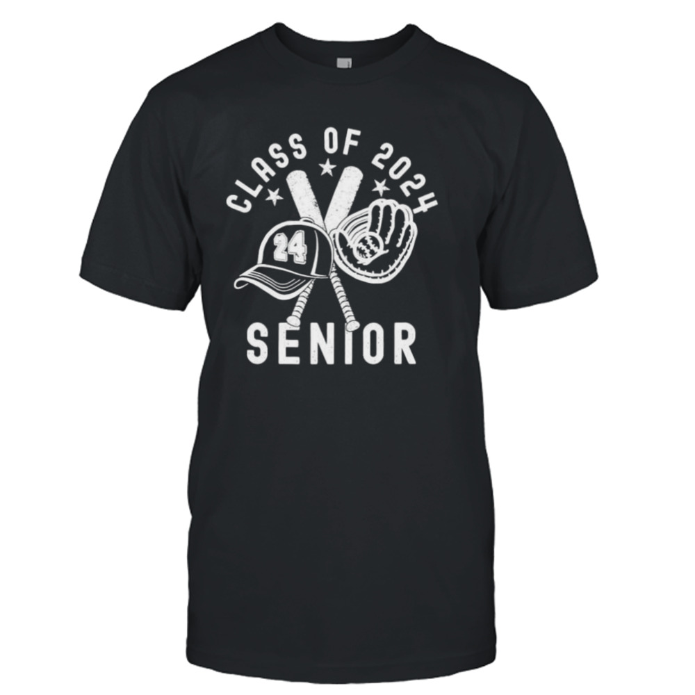 class of 2024 senior graduation baseball shirt