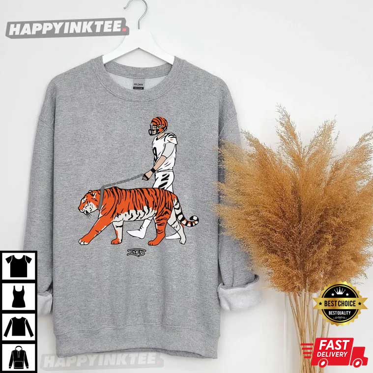 CINCINNATI BENGALS JOE BURROW ***TIGER KING*** T-SHIRT