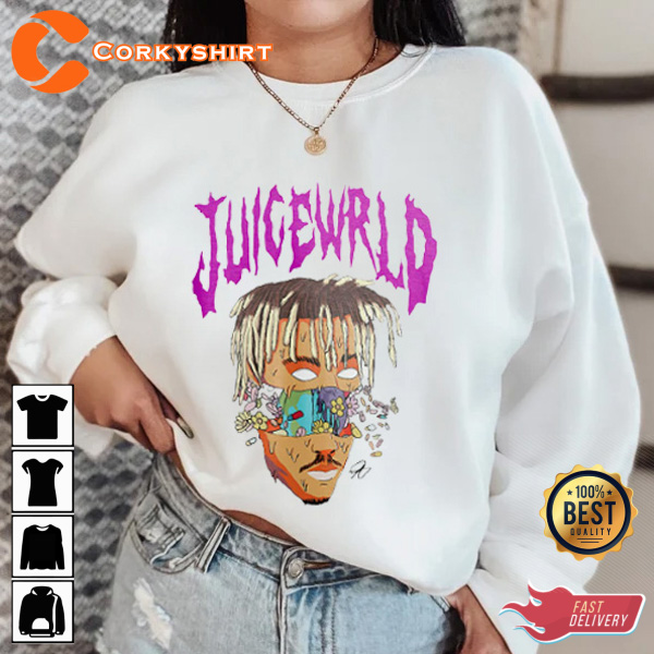 Juice WRLD Best Unique Graphic Tee T-Shirt Corkyshirt.com