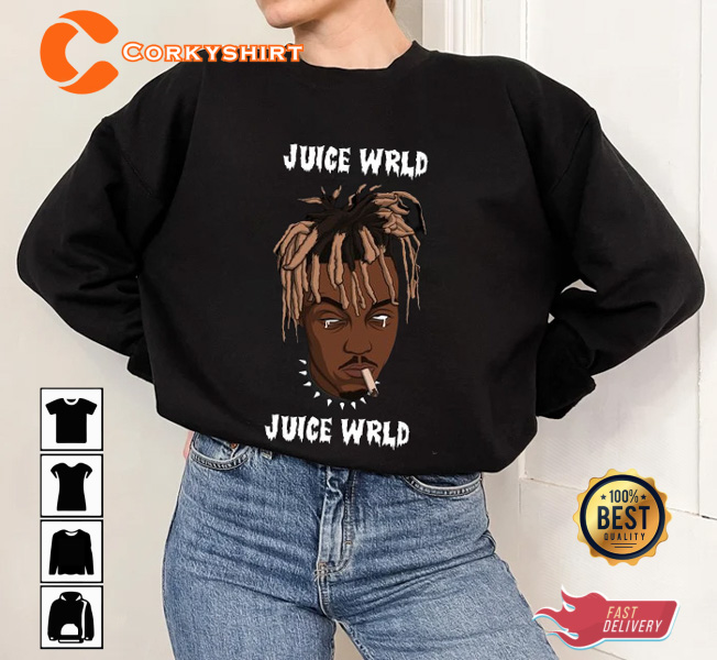 Juice WRLD Cool Black And White T-Shirt Corkyshirt.com