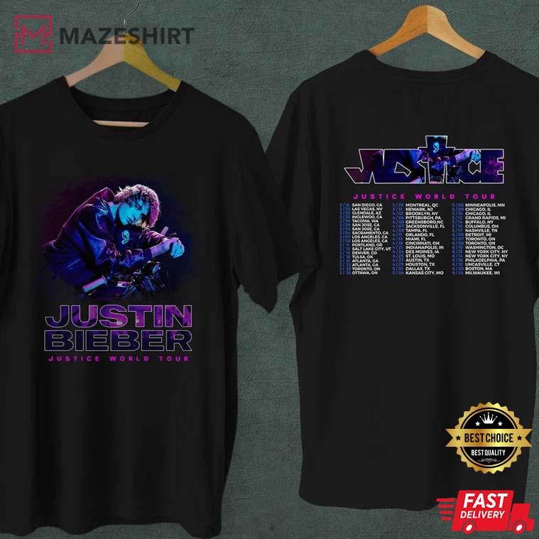 Justin Bieber Justice Tour 2022 Gift For Fan T-Shirt