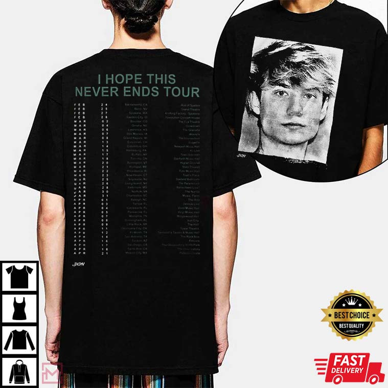 Jxdn Merch Mugshot 2023 Spring Tour T-Shirt