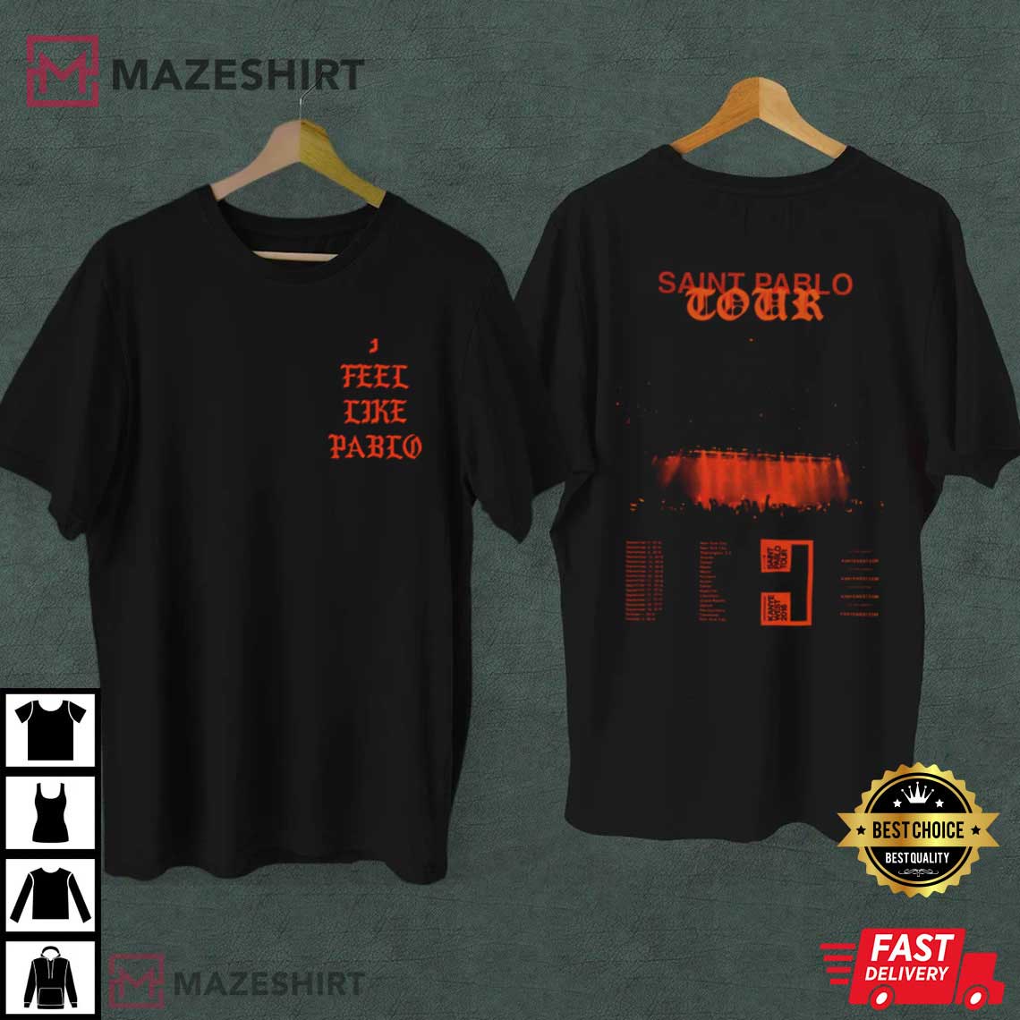 Kanye West Inspired The Life Of Pablo Jeen-Yuhs Tour T-Shirt