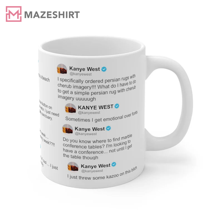 Kanye's Greatest Hits Twitter Edition Personalized Mug