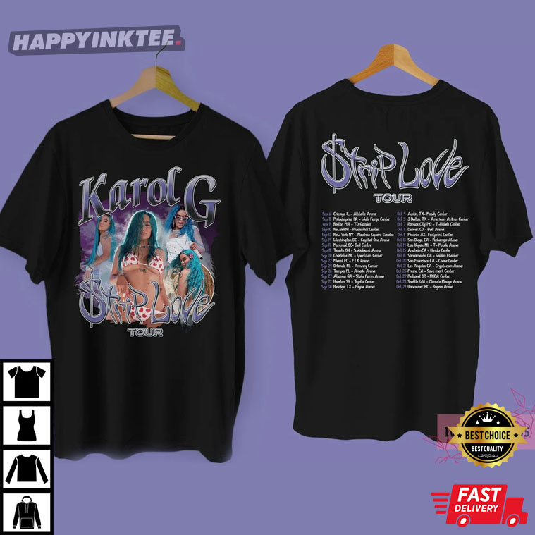 Karol G Strip Love Tour 2022 T-Shirt