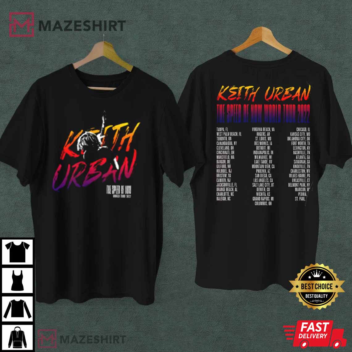 Keith Urban The Speed Of Now Gift For Fan T-Shirt