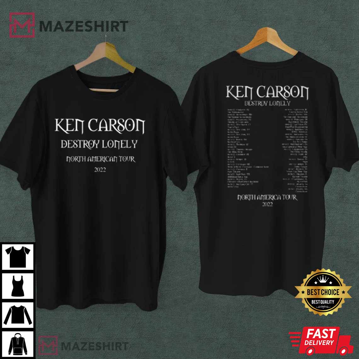 Ken Carson x Destroy Lonely X Man Tour 2022 Best T-Shirt