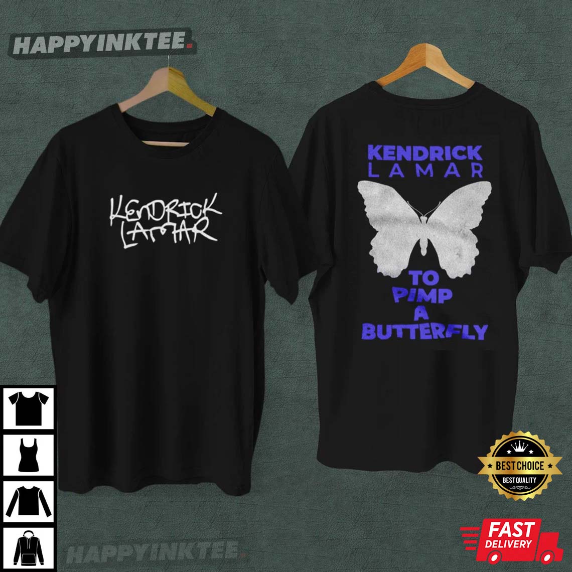 Kendrick Lamar Inspired To Pimp A Butterfly Album Graphic T-Shirt