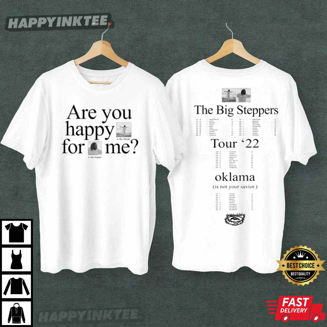 Kendrick Lamar The Big Steppers Tour Okalama 2022 T-Shirt