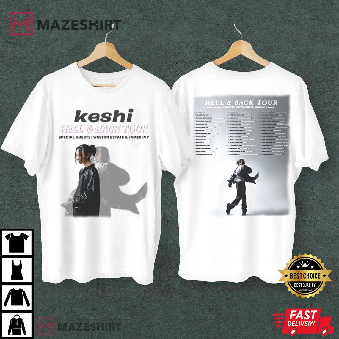 Keshi Heaven World Tour 2023 Merch T-Shirt