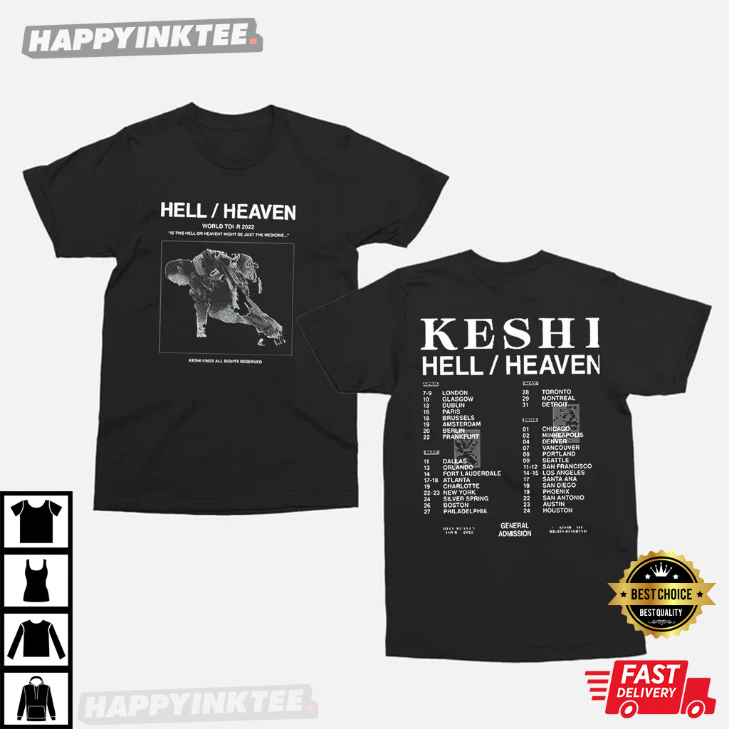 Keshi Hell Heaven World Tour 2022 Best T-Shirt