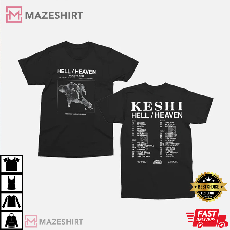 Keshi Hell Heaven World Tour 2022 T-Shirt