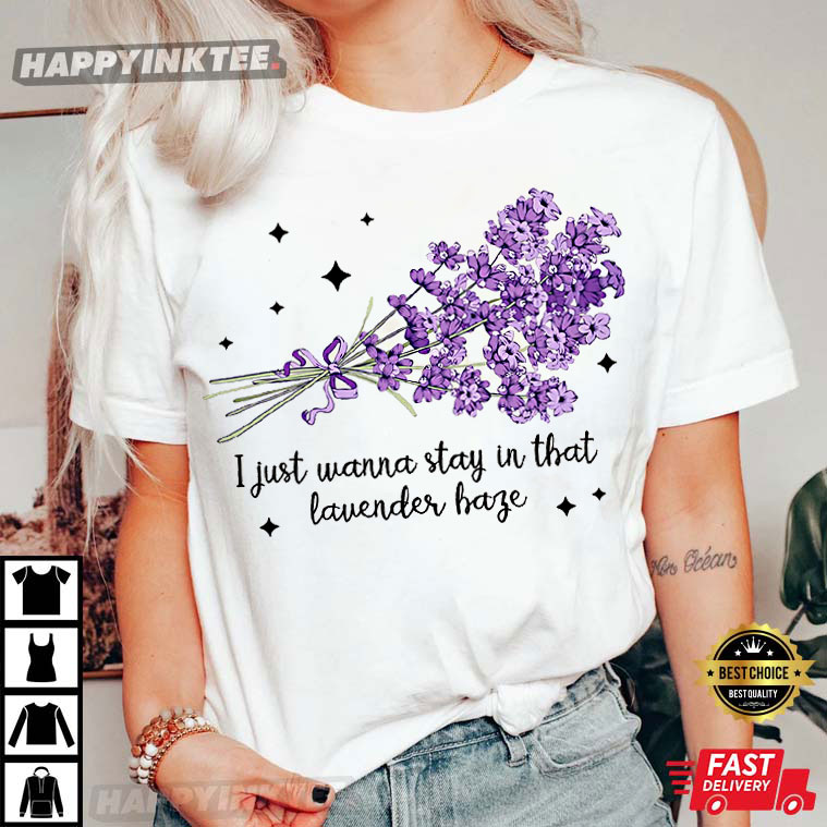 Lavender Haze Midnights Album Floral Basic Best T-Shirt