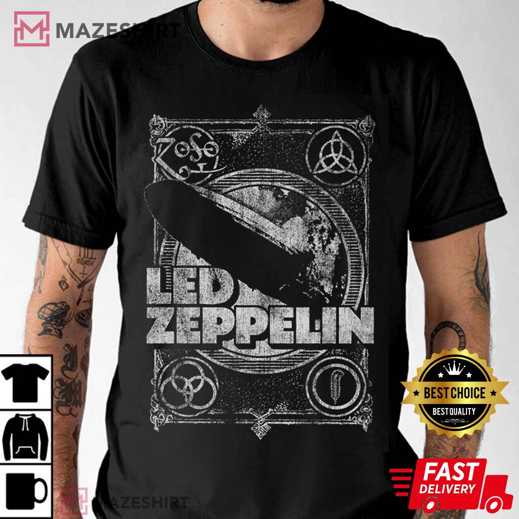 Led Zeppelin Shook Me Jimmy Page Rock T-Shirt