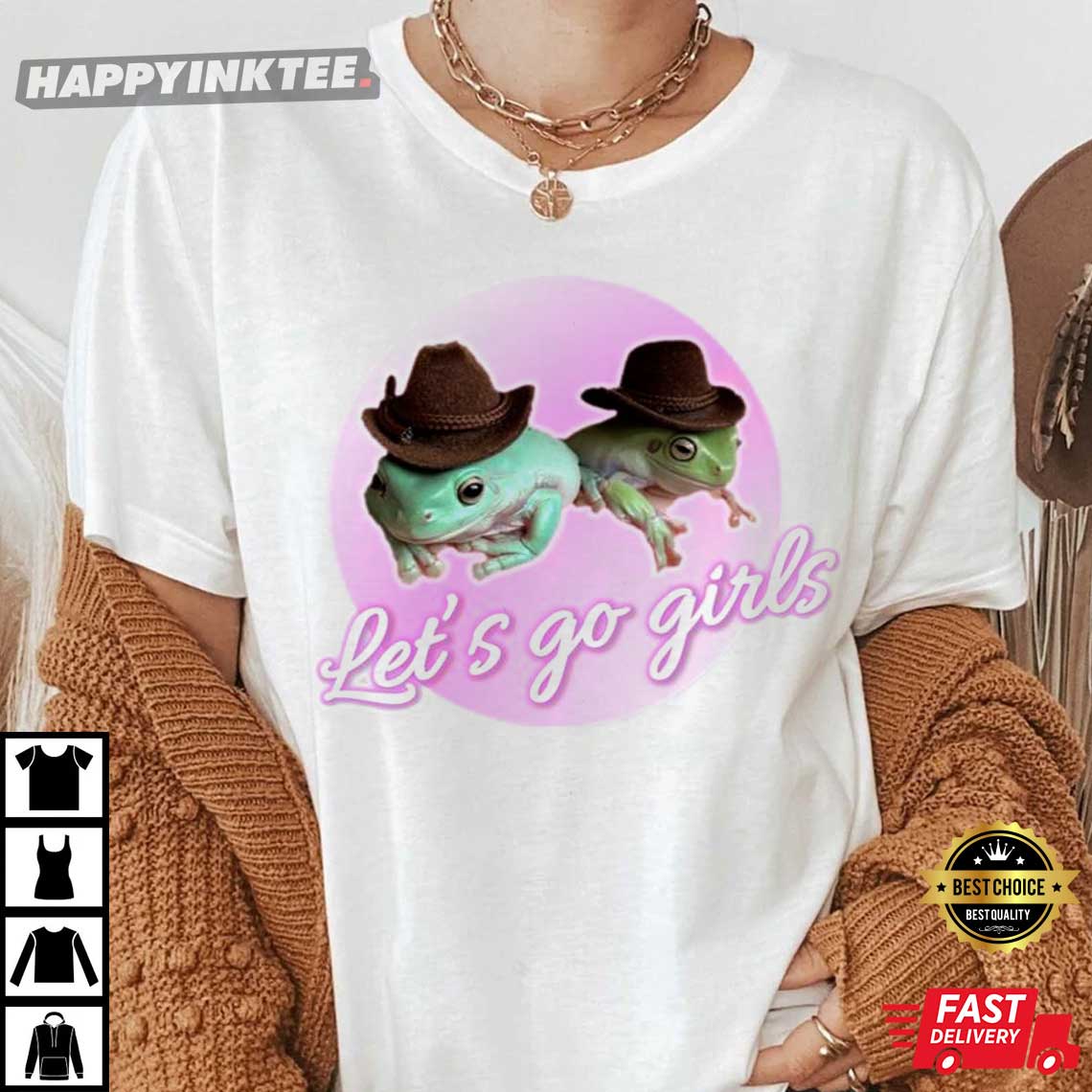 Let’s Go Girls Shania Twain Funny Frogs T-Shirt