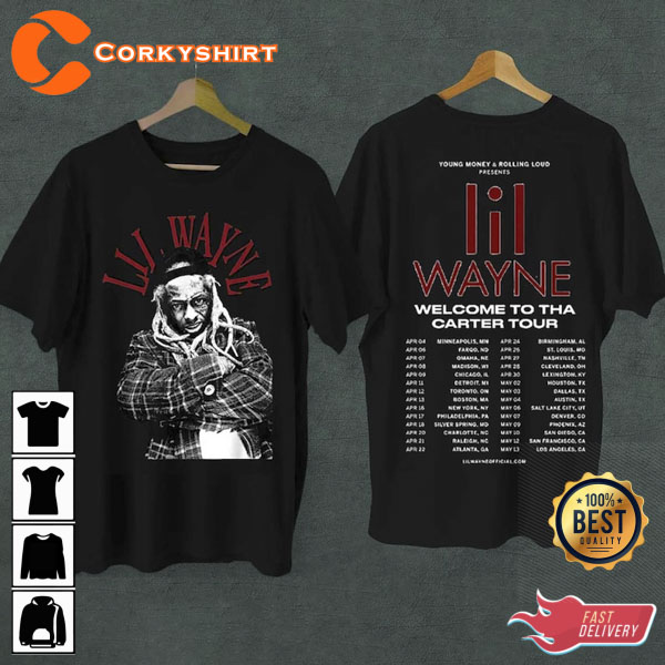 Lil Wayne Rapper 2023 Welcome To Tha Carter Tour Shirt