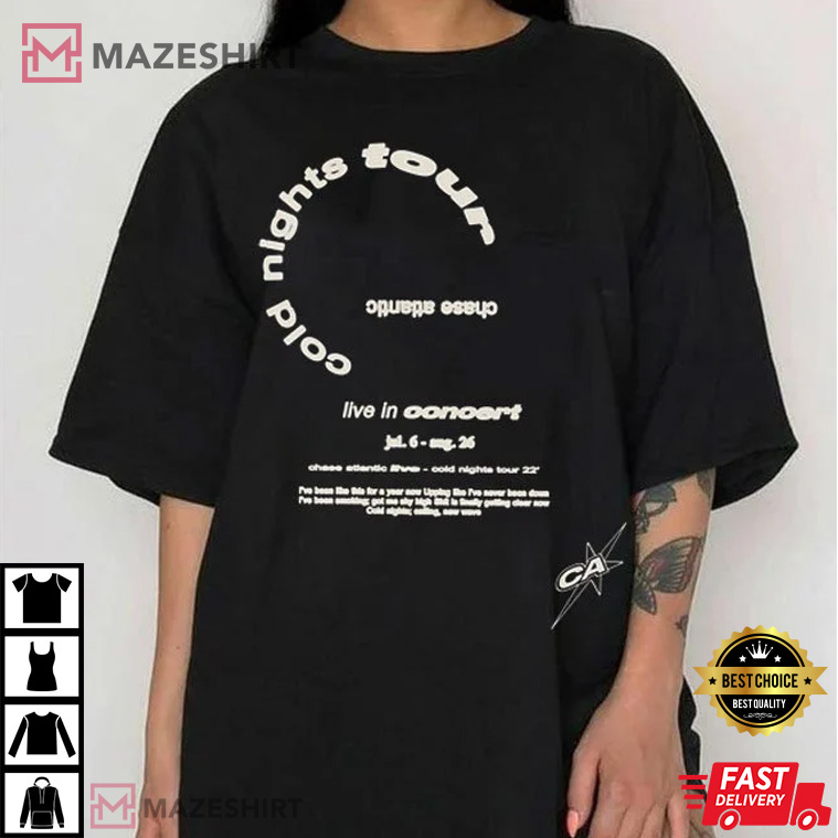 Live in Concert Tour T-shirt, Chase Atlantic World Tour Merch Best