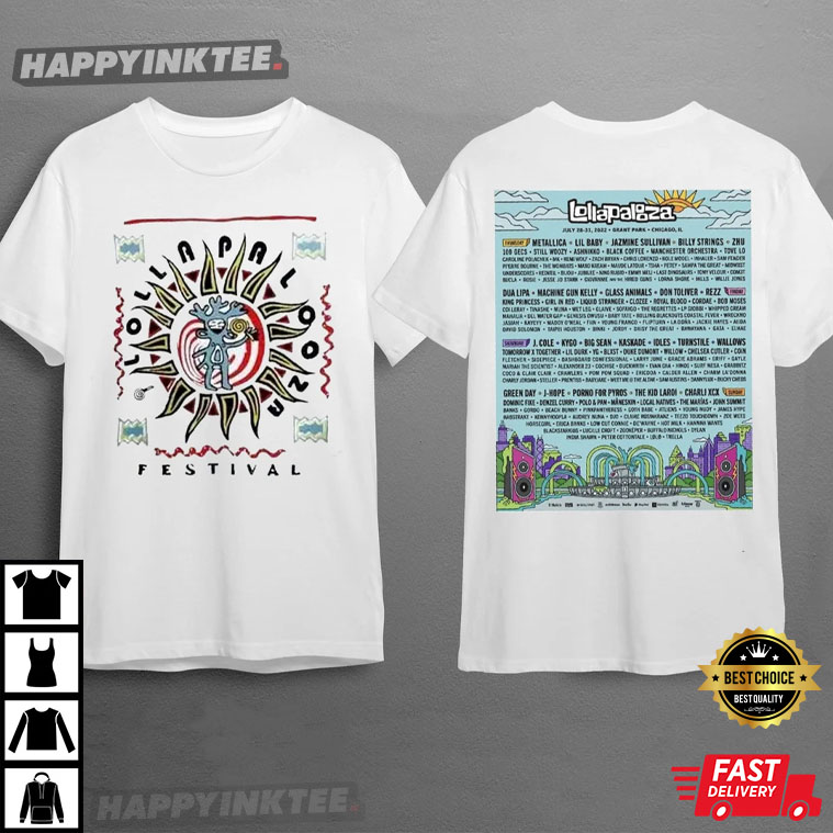 Lollapalooza 2022 Music Festival T-Shirt