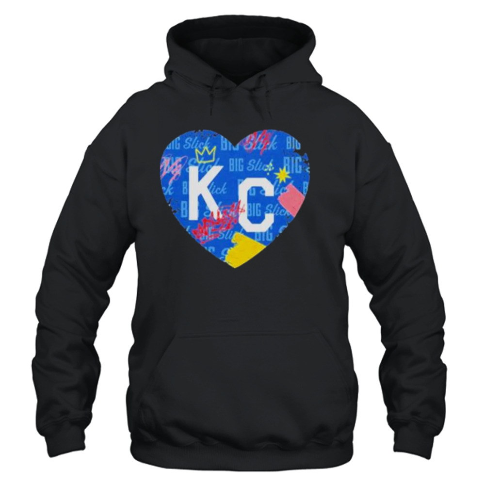 Charlie Hustle Made in KC Kansas City Heart Tee Shirt T-Shirt Size