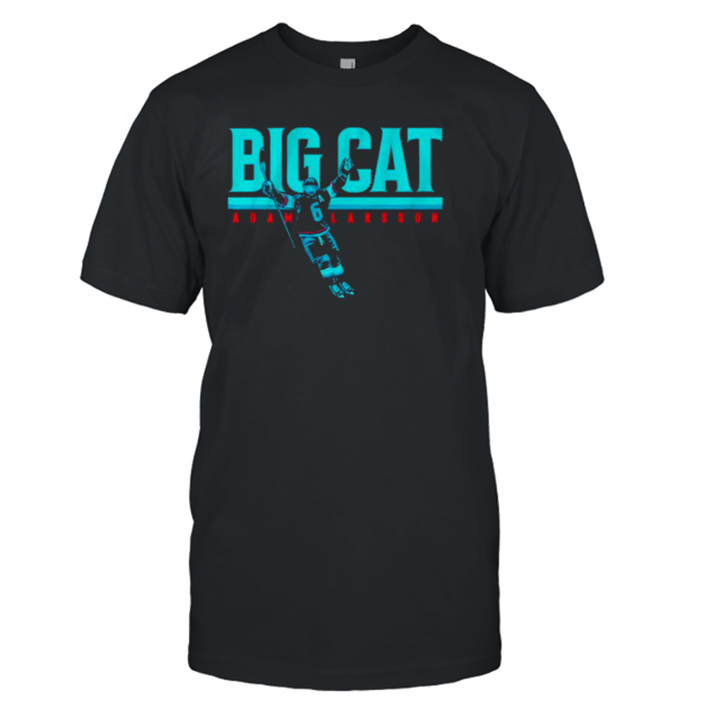 Adam Larsson Seattle Kraken hockey big cat shirt