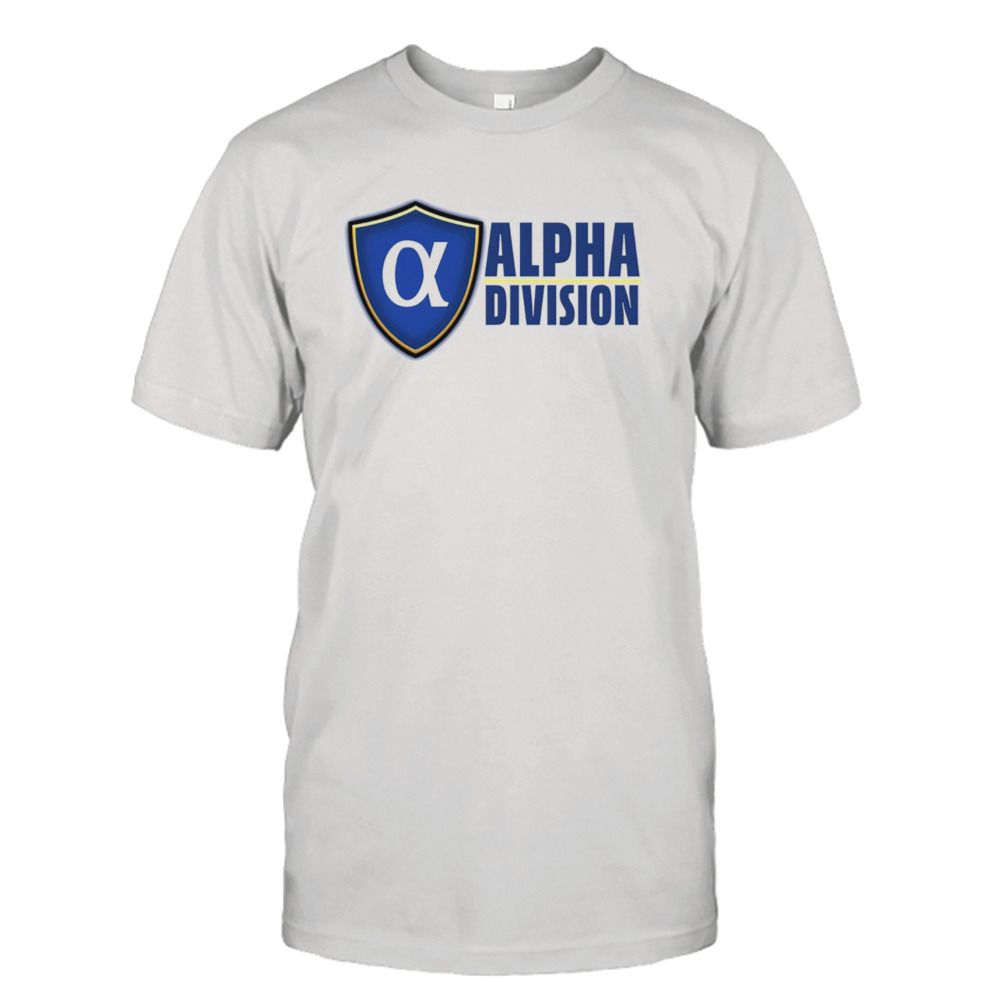 Alpha Division logo shirt