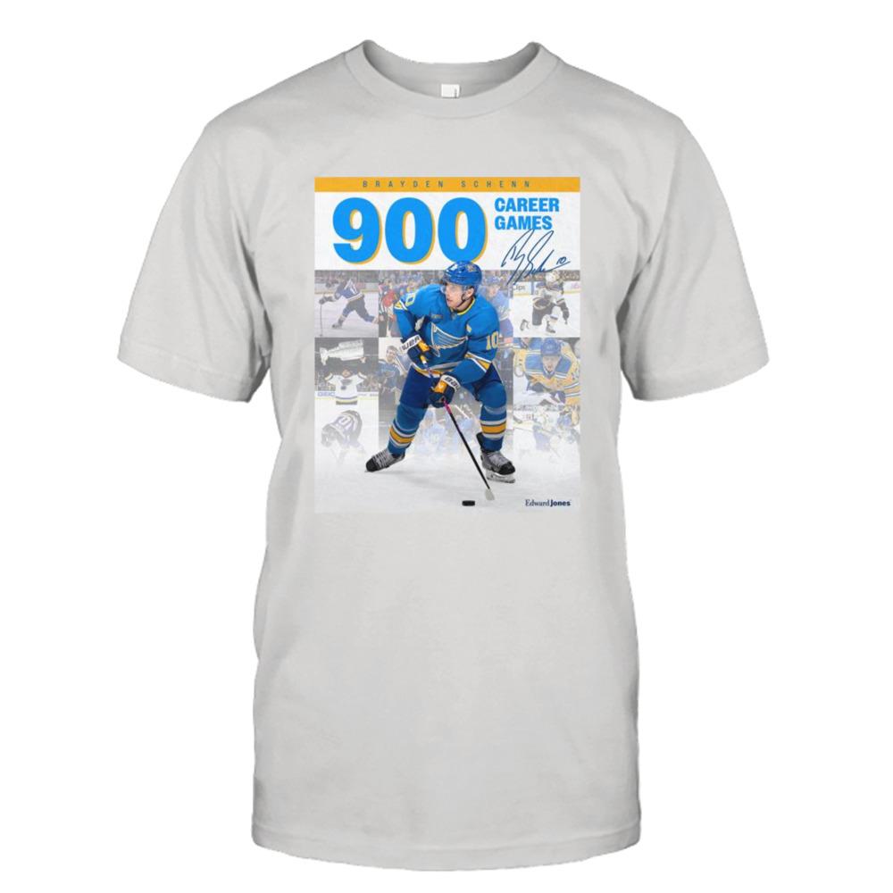 Brayden Schenn 900 Career Games Signatures Shirt