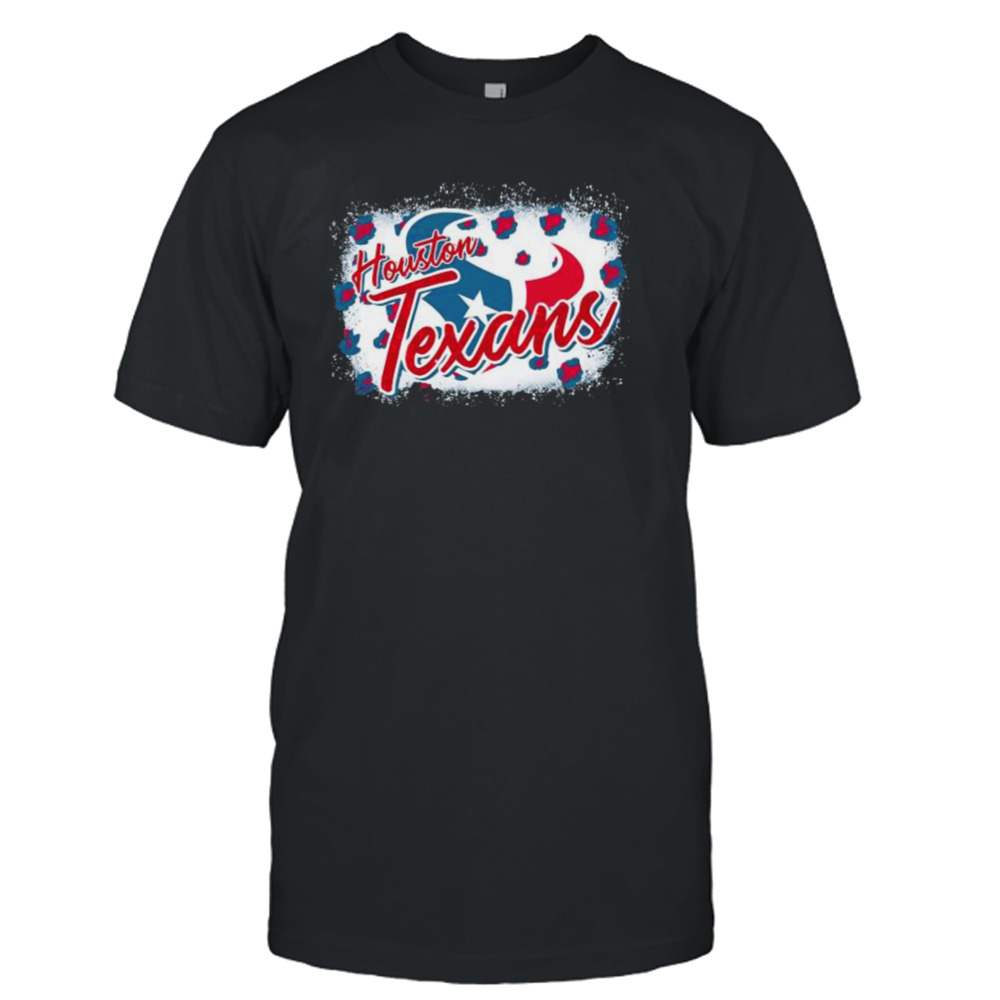 Houston Texans NFL Football Team Leopard Color shirt