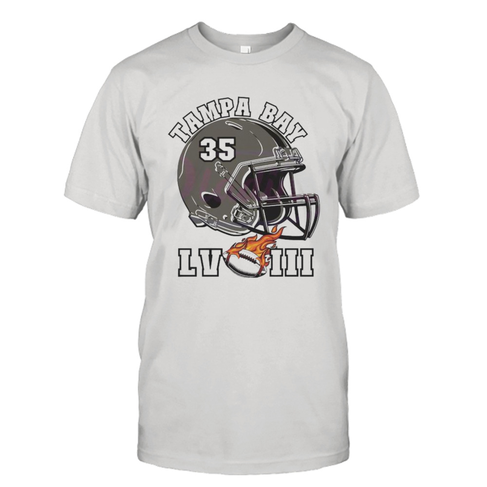 Super Bowl Lviii Tampa Bay Football Helmet 2024 T-shirt