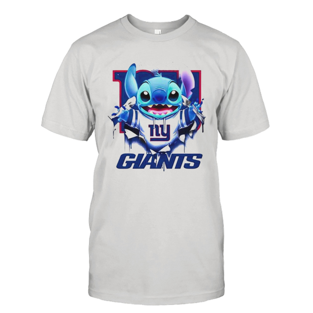 Stitch Inside New York Giants Logo 2024 T-shirt