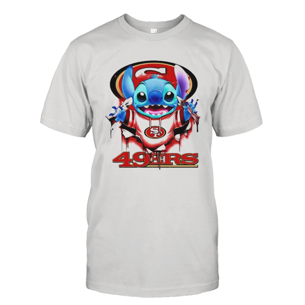 Stitch Inside San Francisco 49ers Logo 2024 T-shirt