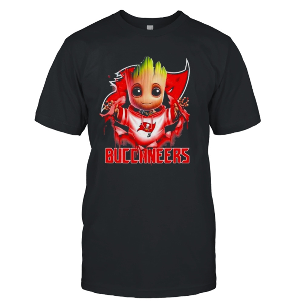Baby Groot Blood Inside Me Tampa Bay Buccaneers 2024 T-shirt