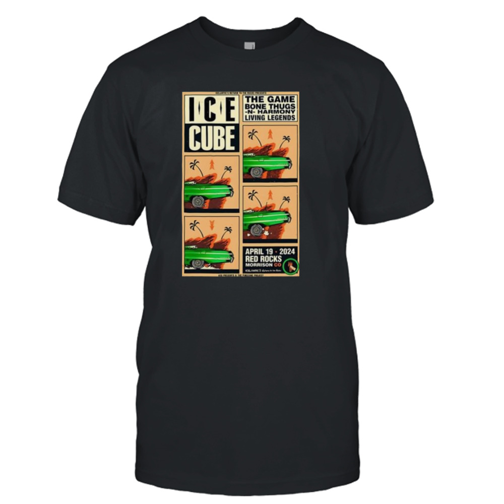 Ice Cube April 19 2024 Red Rocks Morrison, CO Shirt