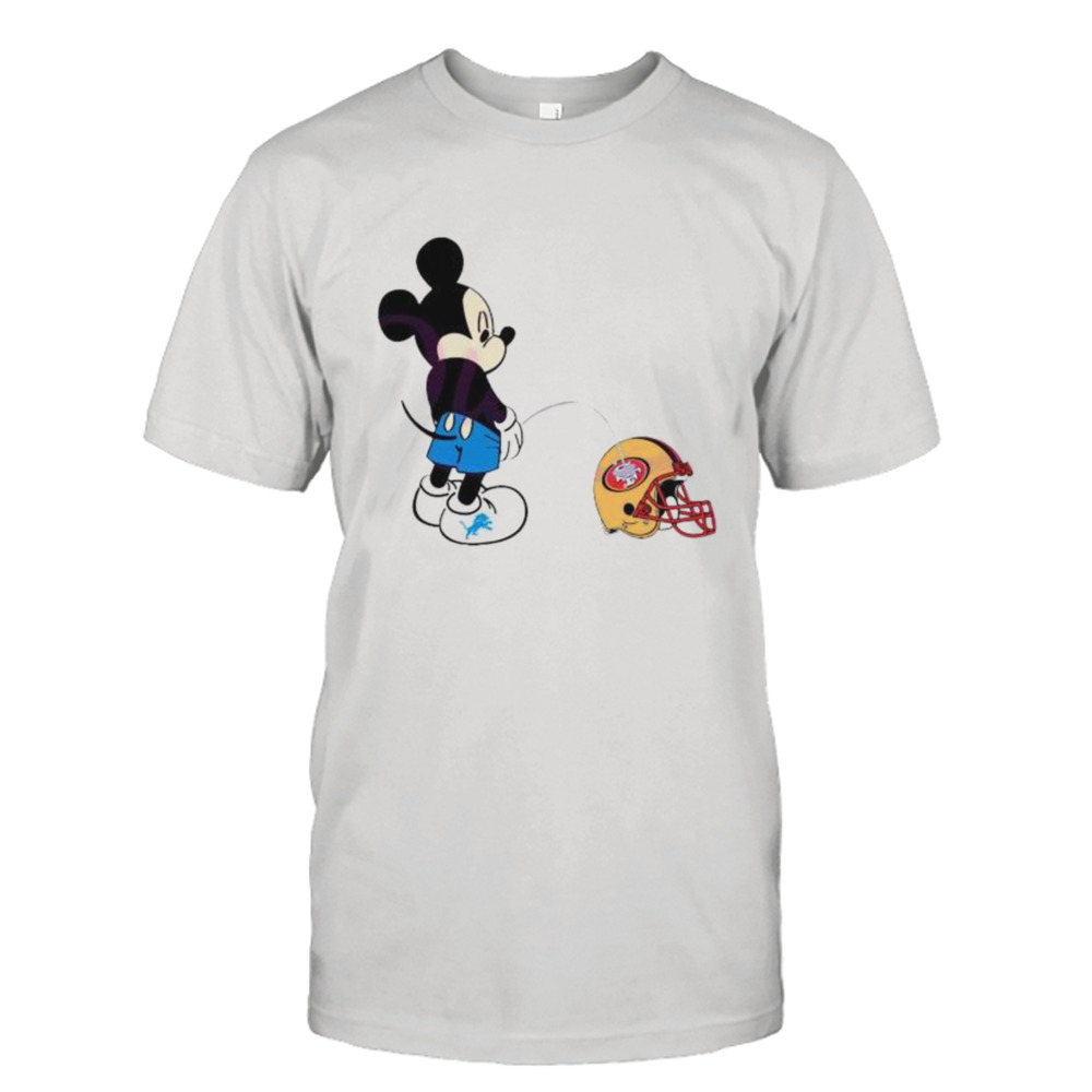 Mickey Lions Piss On San Francisco 49ers shirt