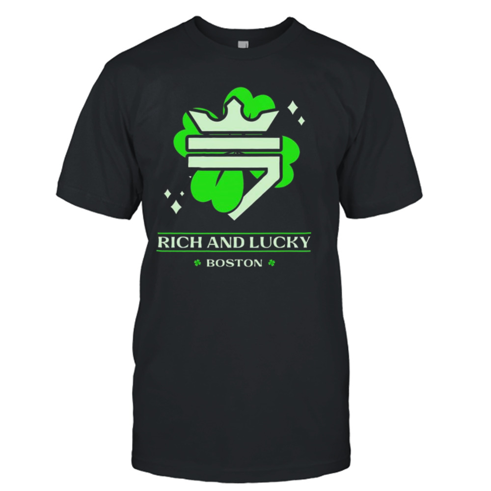 Rich And Lucky Shamrock Boston T-shirt