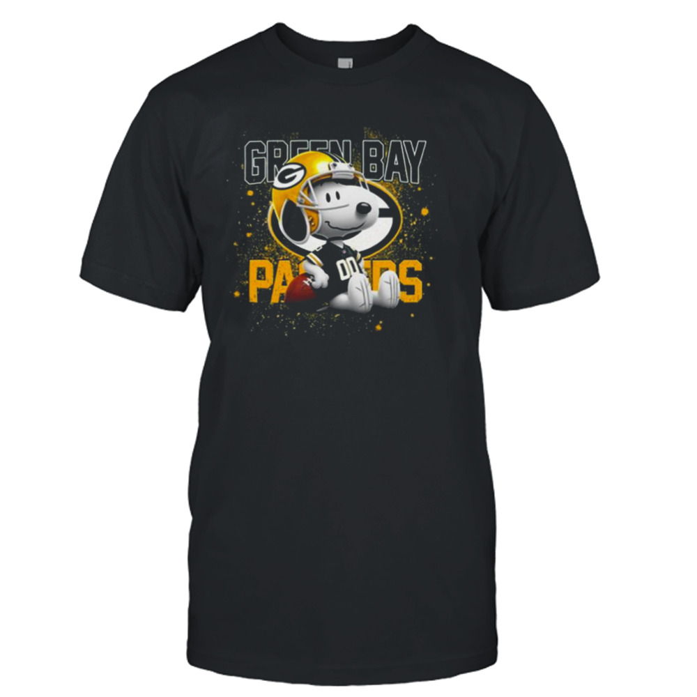 Green Bay Packers Football Mix Snoopy T-shirt
