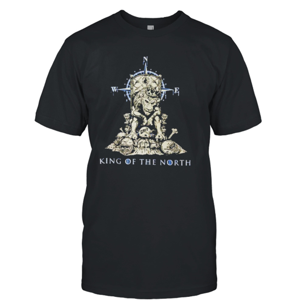 Grit king of the north Detroit Lions football skeleton shirt